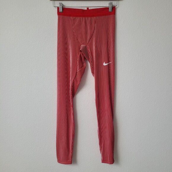 NEW Nike Pro Elite Official Racing Tights AO8491-000 Size S Red - Picture 1 of 4